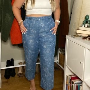 Embroidered Alfred Dunner Mom Jeans